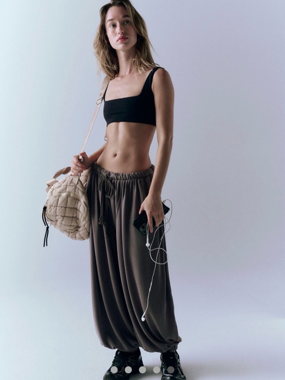Free People Movement Momentum Balloon Pants NWT- Medium or Large - NWOT Espresso